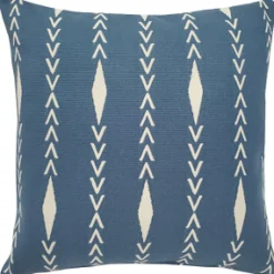 Diamond Ray Mineral Blue Throw Pillow 20x20