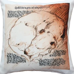 Dreaming Dog Throw Pillow 17x17