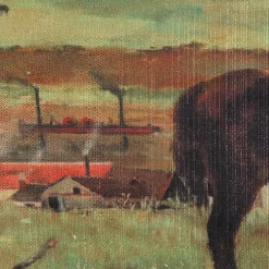 Edgar Degas Horses in a Meadow Throw Pillow