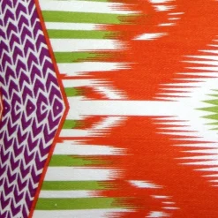 Electric Ikat Orange 15x27 Throw Pillow