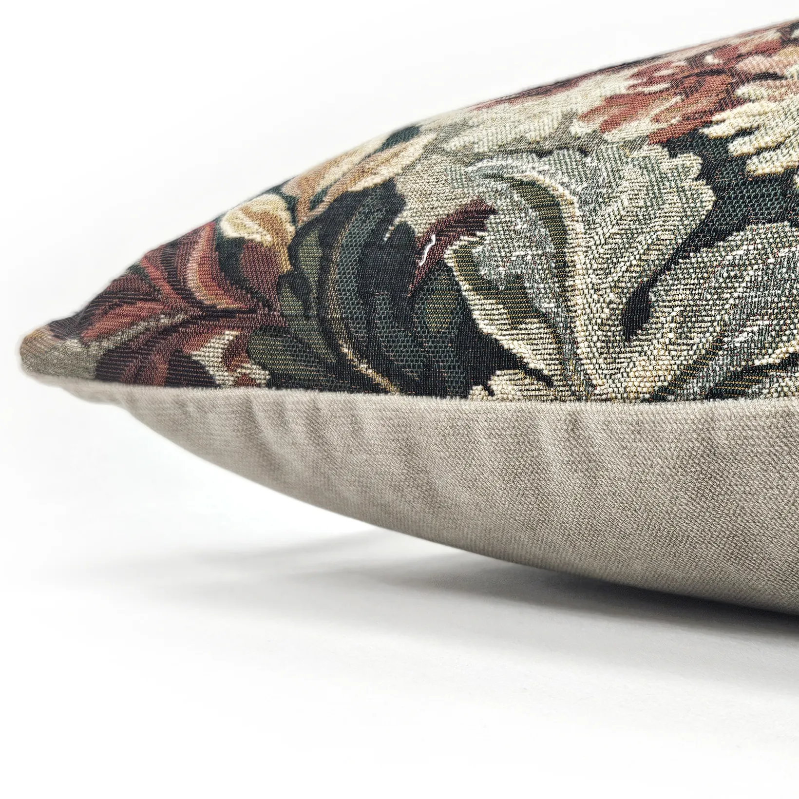 Elm Forest Russet Tapestry Throw Pillow 21x21
