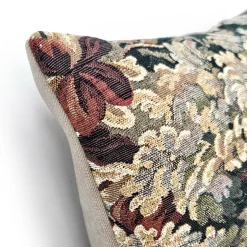 Elm Forest Russet Tapestry Throw Pillow 21x21
