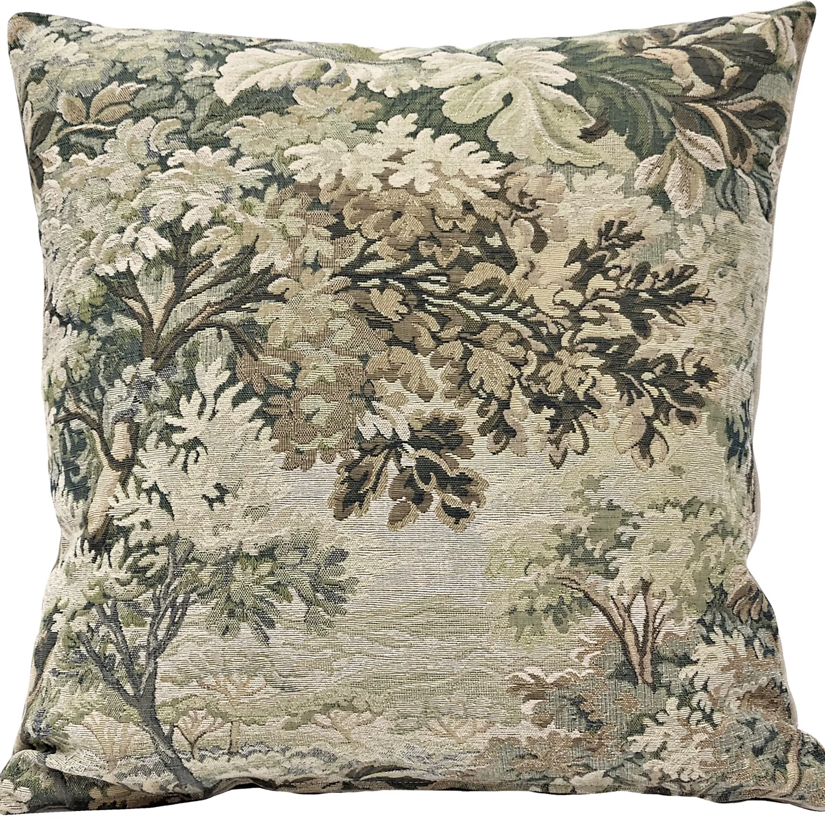 Elm Forest Sage Tapestry Throw Pillow 21x21
