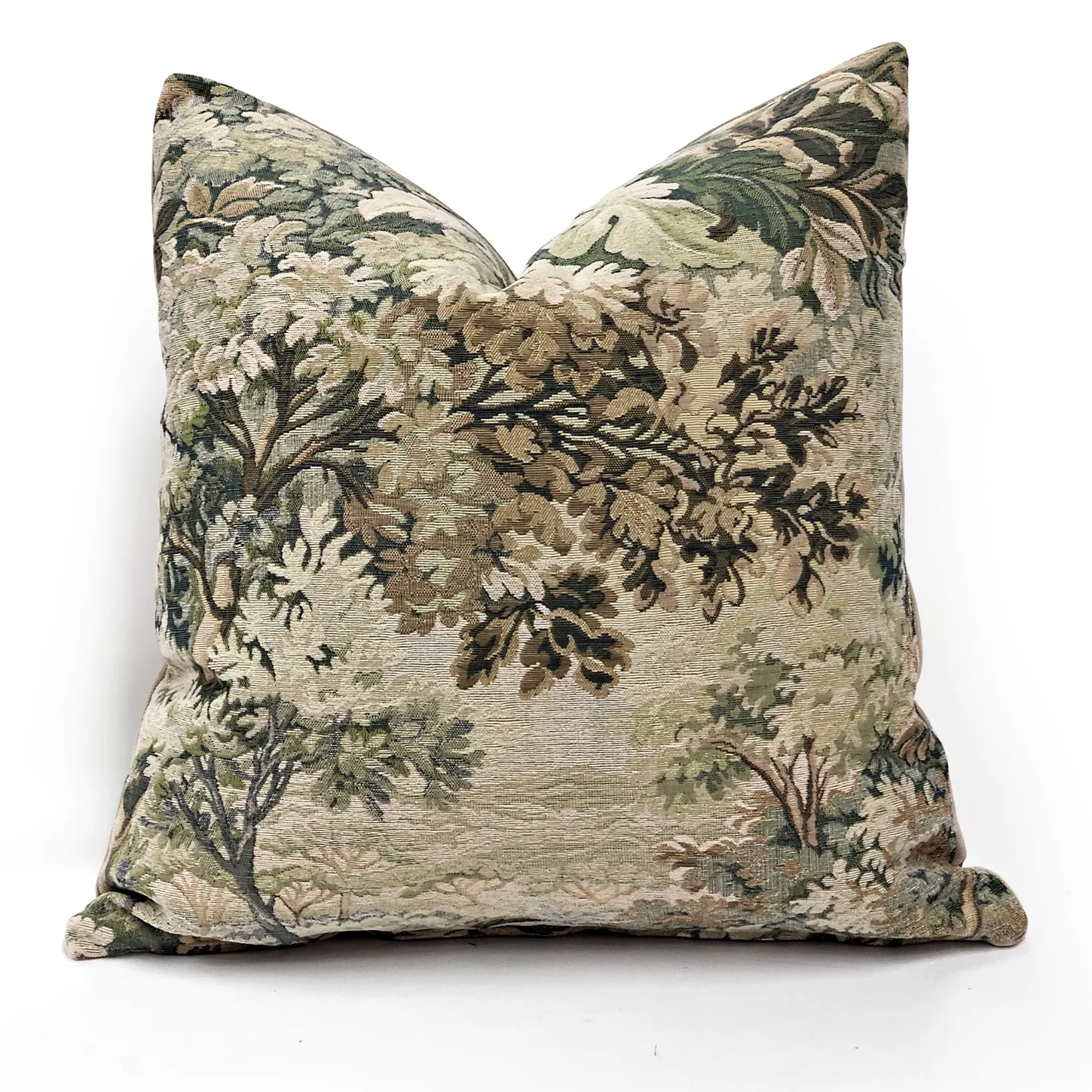 Elm Forest Sage Tapestry Throw Pillow 21x21