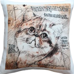 Exotic Cat 17x17 Throw Pillow