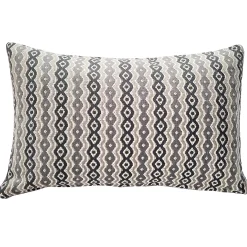 Gazing Foundry Gray Throw Pillow 12x20