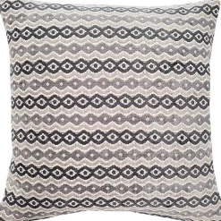 Gazing Foundry Gray Throw Pillow 17x17