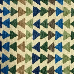 Geometric Arrowhead Ocean Breeze Throw Pillow 12x24