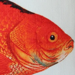 Goldfish Fish Pillow 12x19