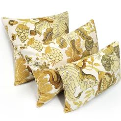 Harvest Floral Yellow 16x24 Throw Pillow