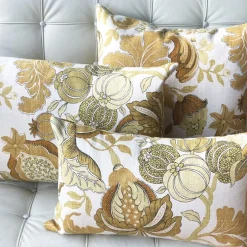 Harvest Floral Yellow 20x20 Throw Pillow