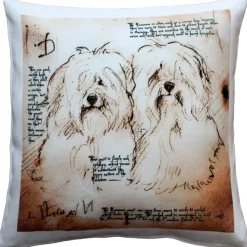 Havanese Duo Dog Pillow 17x17