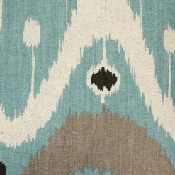 Indah Ikat Blue 20x20 Throw Pillow