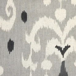 Indah Ikat Gray 20x20 Throw Pillow