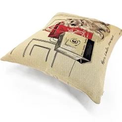 Jet Set Westie Fashion Tapestry Throw Pillow 19x19