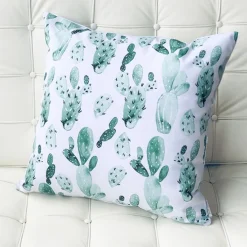 Karalina Cactus Garden Throw Pillow 20x20