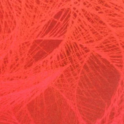 Karalina Feather Swirl Red Throw Pillow 20x20