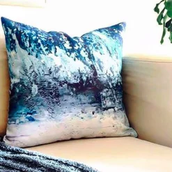 Karalina Winter Storm Throw Pillow 20x20