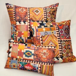 Kilim Collage Throw Pillow 19x19