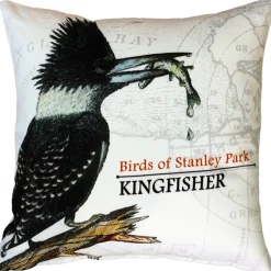 Kingfisher Bird Pillow 18X18