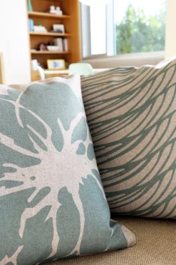 Kukamuka Meri Green Throw Pillow 19x19