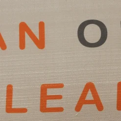 Lean On Me Orange Throw Pillow 17x17