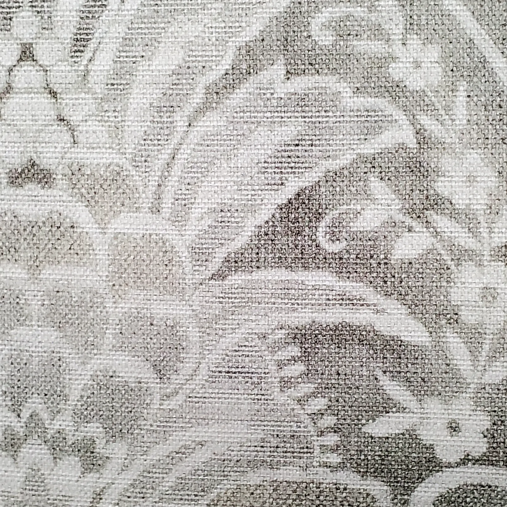 Leone Damask Cloud Gray Throw Pillow 21x21