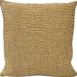 Loloi Gold Textured Throw Pillow 22x22