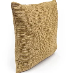 Loloi Gold Textured Throw Pillow 22x22