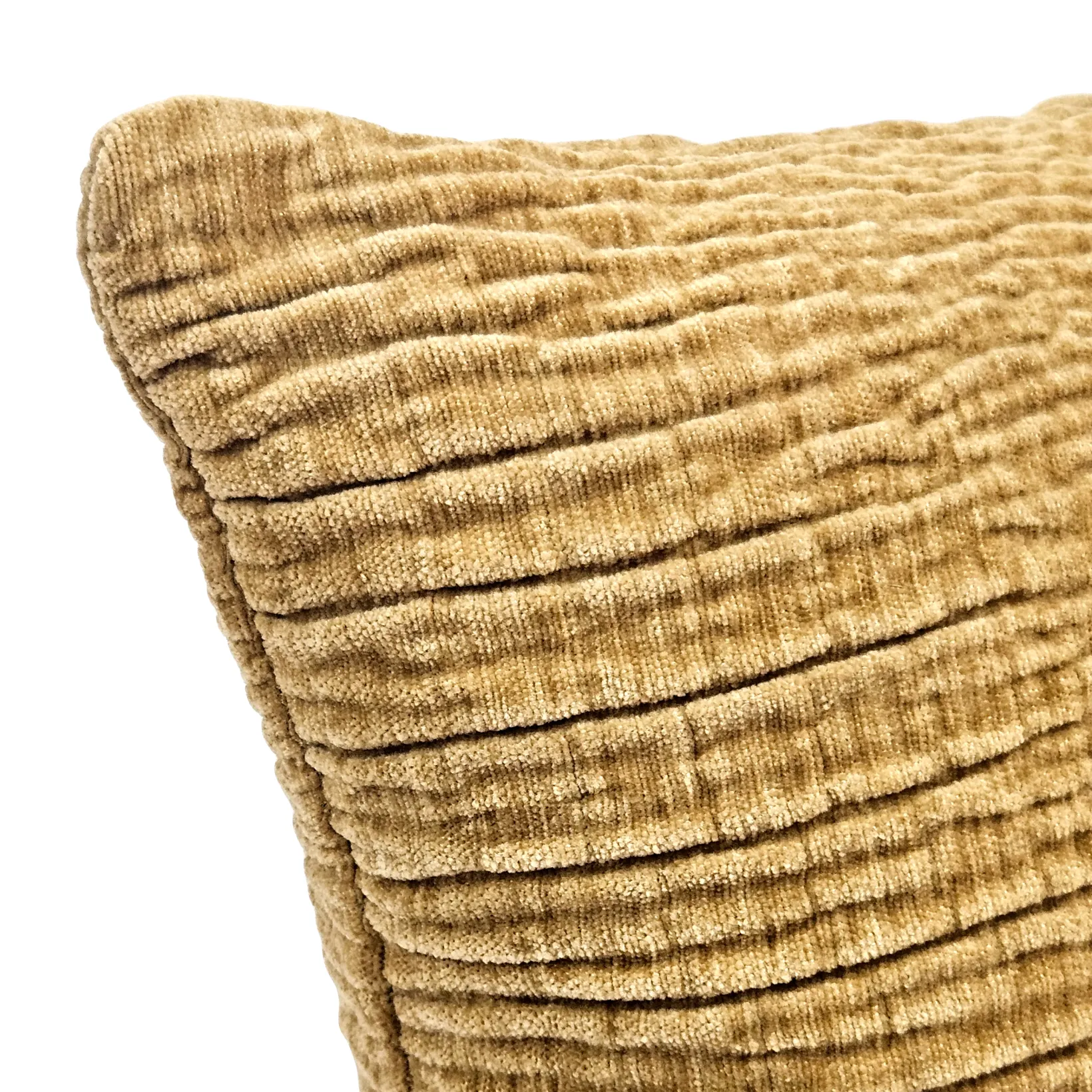 Loloi Gold Textured Throw Pillow 22x22