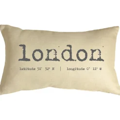 London Coordinates 12x19 Throw Pillow