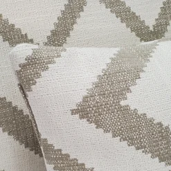 Lorenzo Zigzag Cream 20x20 Throw Pillow