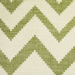 Lorenzo Zigzag Green 20x20 Throw Pillow