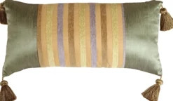 Madeira Stripes Decorative Pillow (WITH TASSELS)