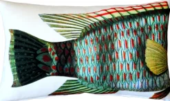 Maori Wrasse Fish Pillow 12x19