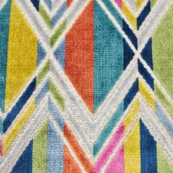 Marquis Chevron Fiesta Velvet Throw Pillow 21x21