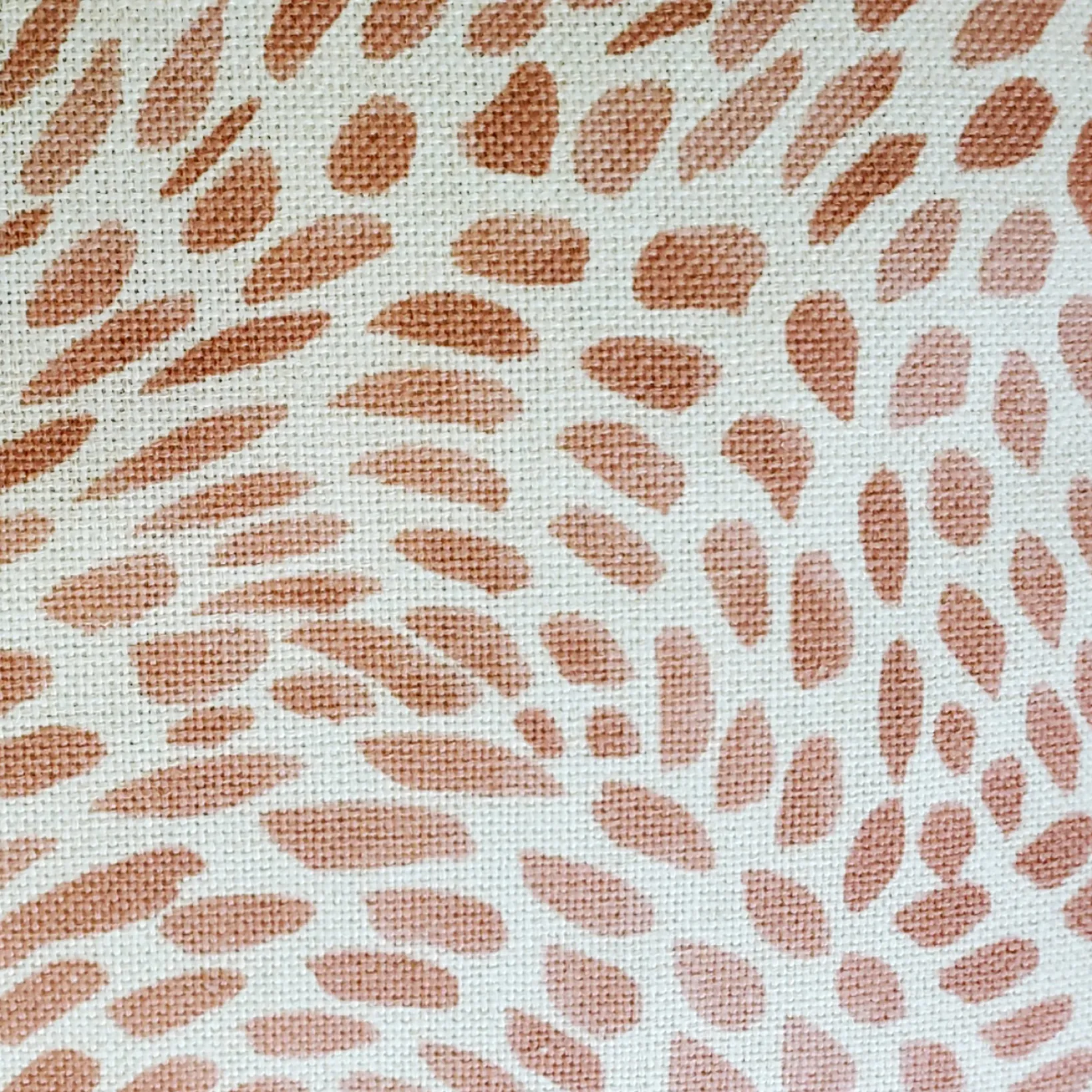 Matisse Dots Coral Pink Throw Pillow 12x19