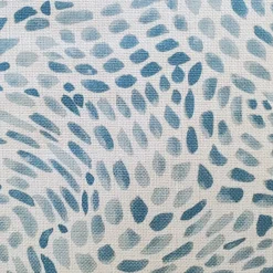 Matisse Dots Toile Blue Throw Pillow 12x19