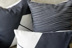 Meraki Charcoal Black Throw Pillow 19x19