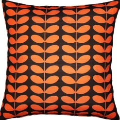 Mid-Century Modern Orange Throw Pillow 19x19
