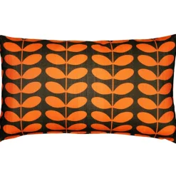 Mid-Century Modern Orange Throw Pillow 12x19