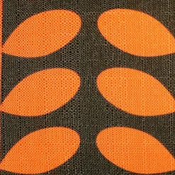 Mid-Century Modern Orange Throw Pillow 12x19