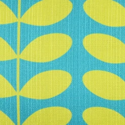 Mid-Century Modern Turquoise Throw Pillow 19x19