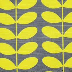 Mid-Century Modern Yellow Throw Pillow 12x19