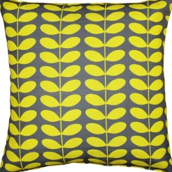 Mid-Century Modern Yellow Throw Pillow 19x19