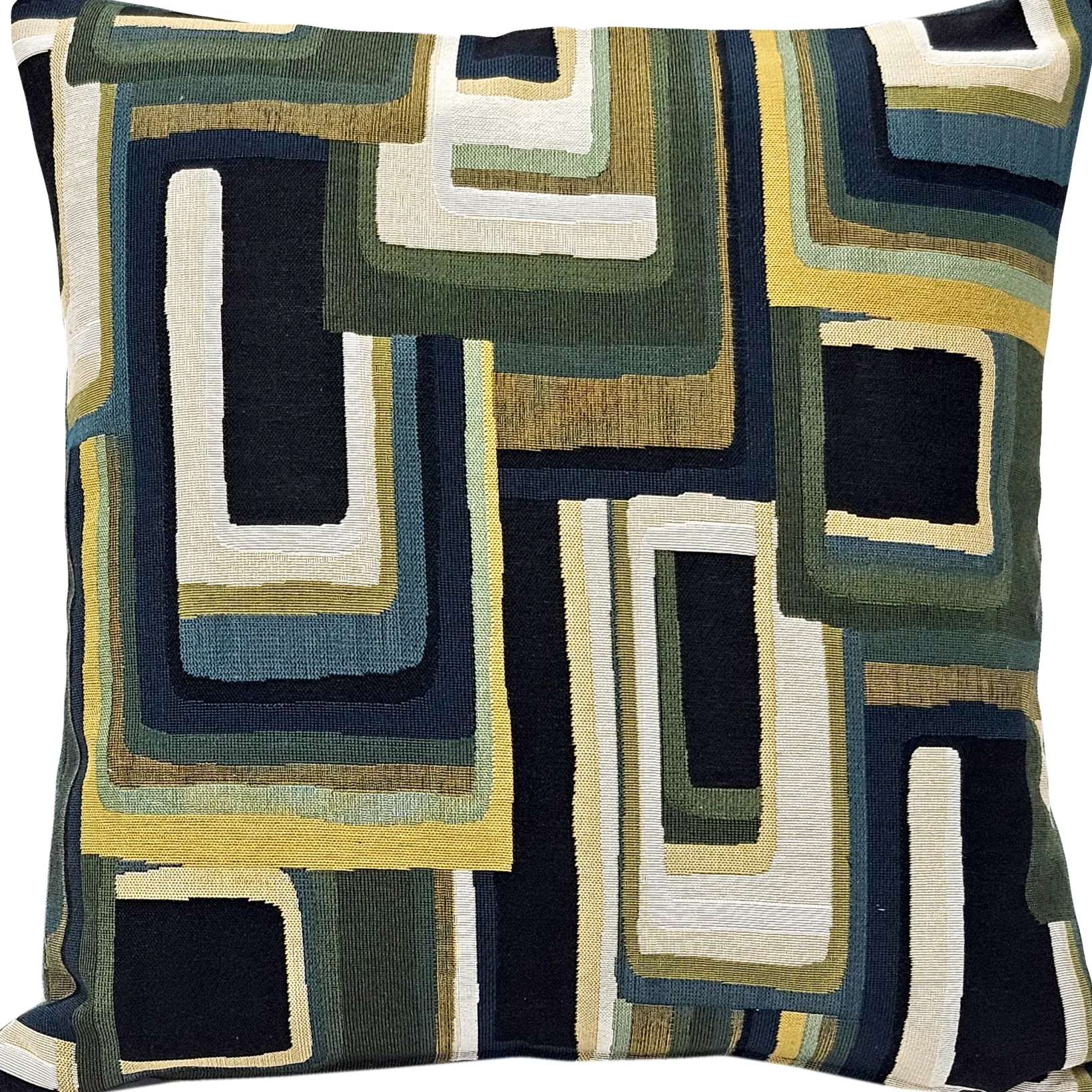 Mid Century Ravine Geometric Throw Pillow 22x22