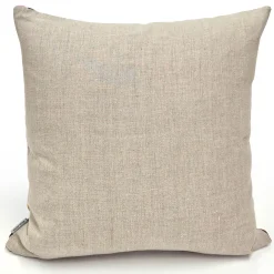 Mosaic Rabbit with Mushroom Throw Pillow
