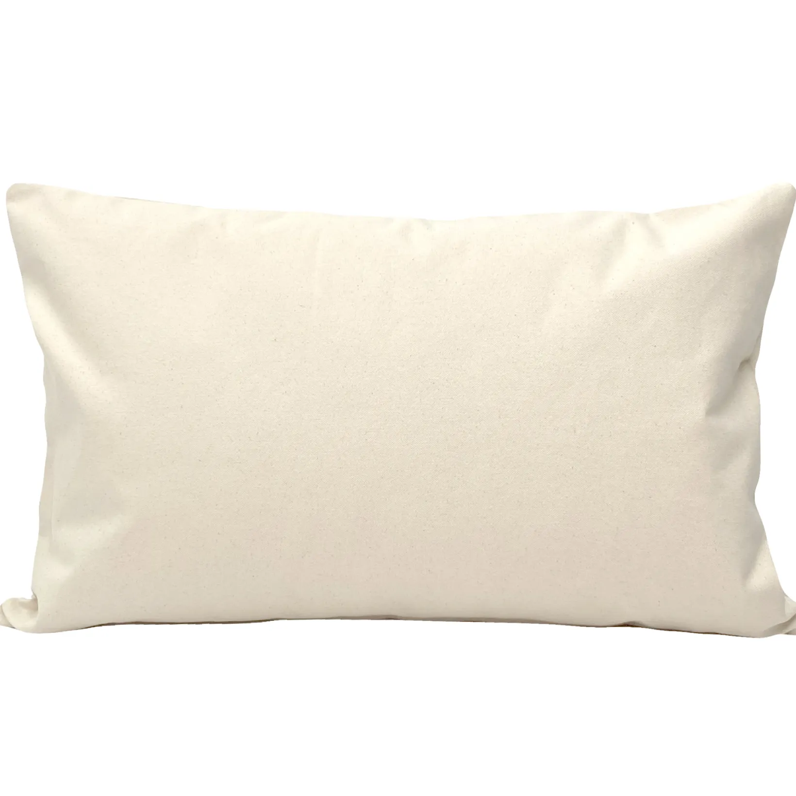Natural Heavy Cotton Canvas Square Throw Pillow 16x24