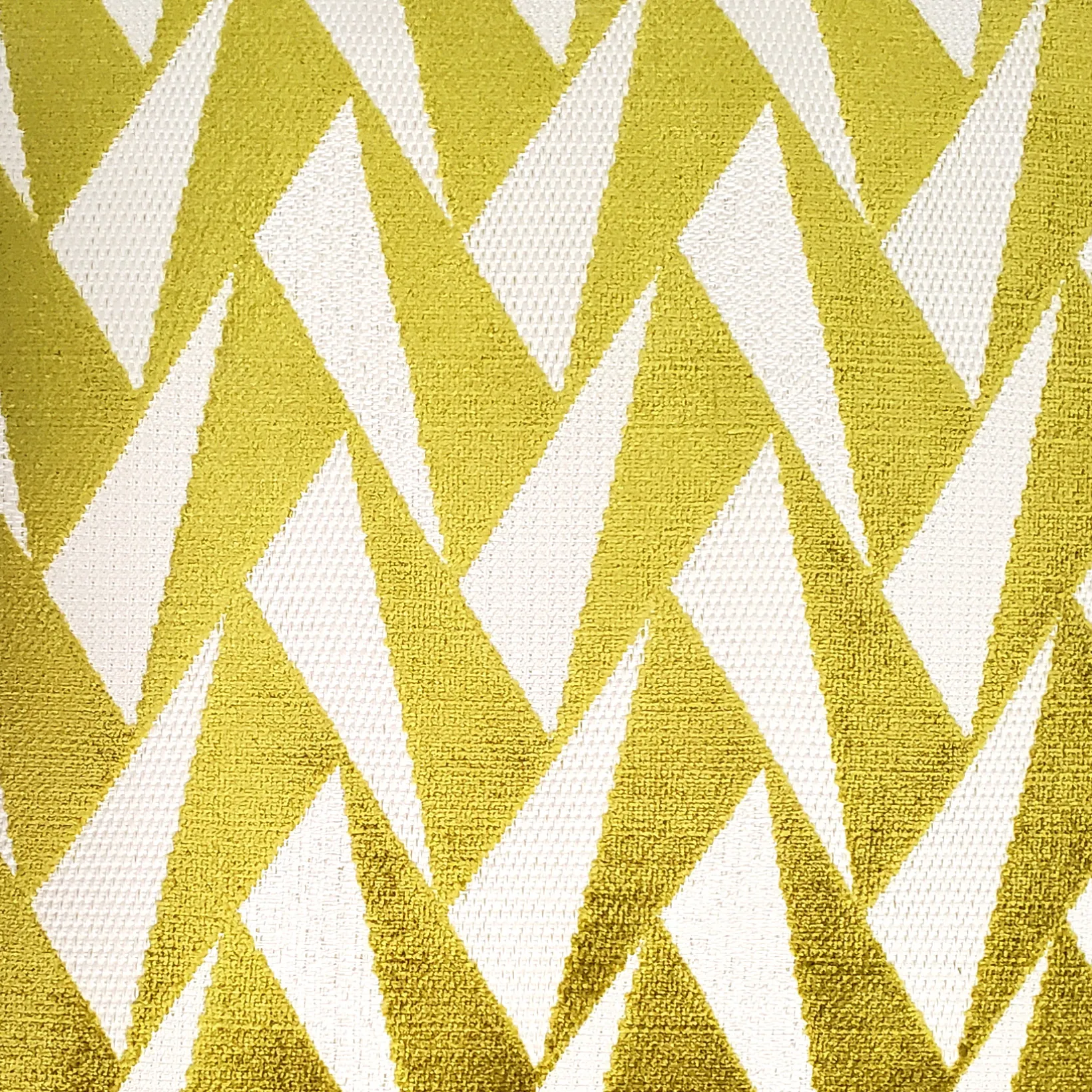 Nouveau Chartreuse Velvet Throw Pillow 19x19