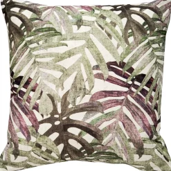 Pattaya Purple Palm Throw Pillow 20x20